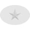 Ekena Millwork Standard Dalton Star Rosette With Square Edge, 5"W x 3 1/4"H x 3/4"P ROSP050X033X075DAL06 - alternate 4